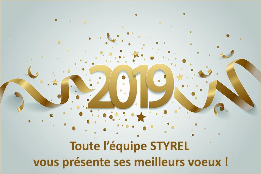 STYREL vous souhaite une bonne année 2019